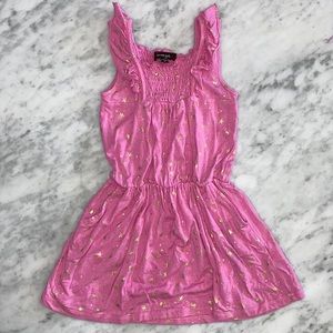 Imoga Pink With Gold Glitter Star Dress